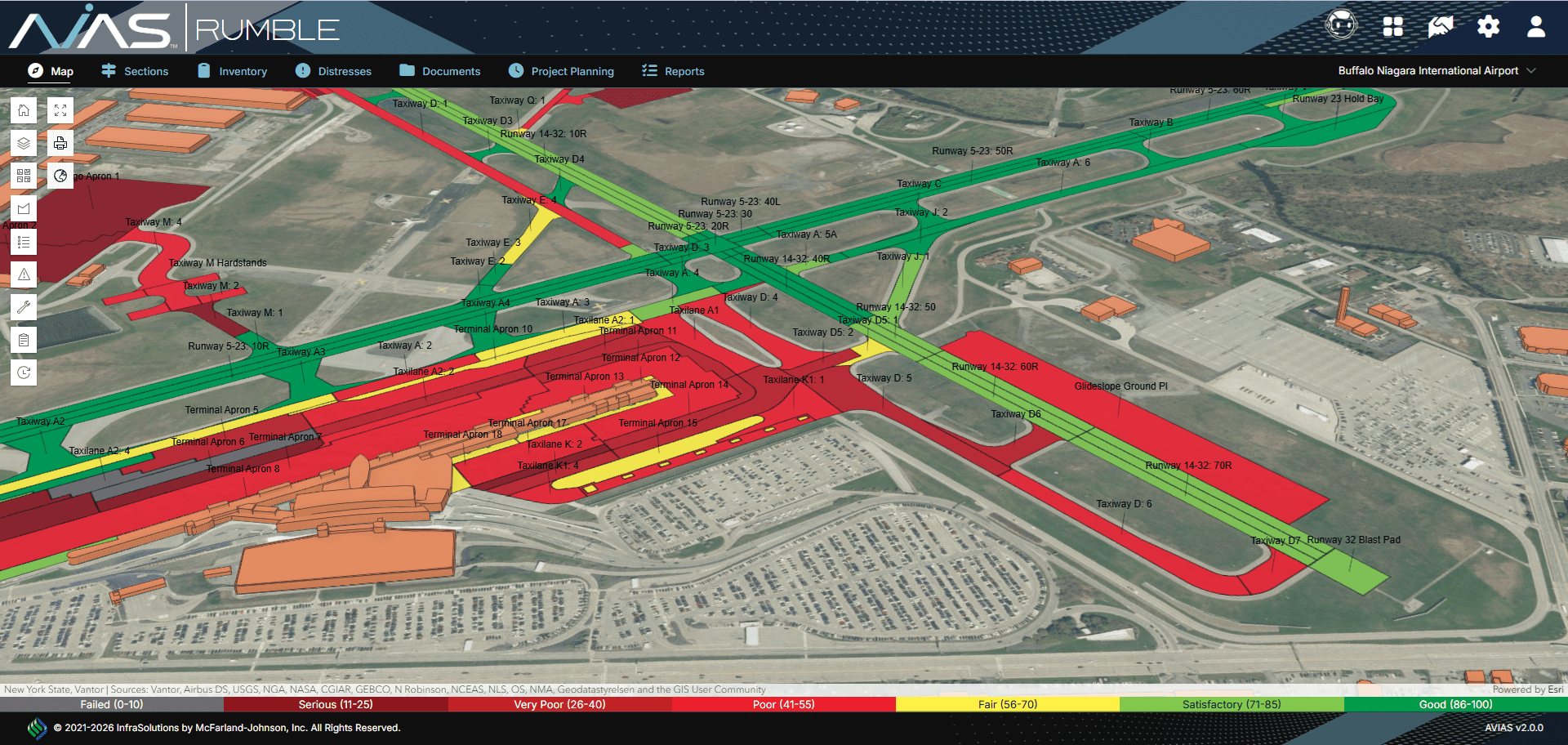 GIS 3D PCI Visualization Map