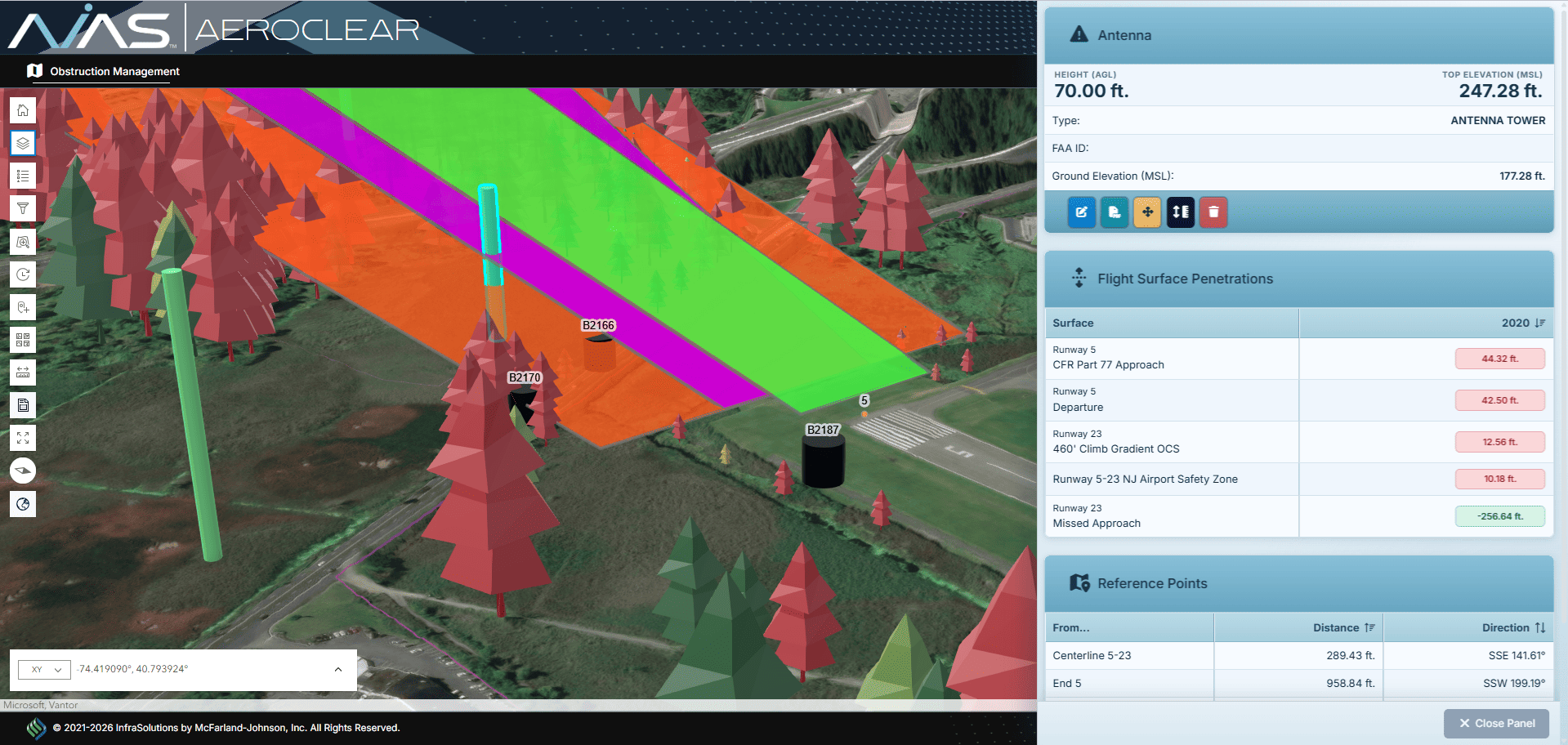Interact with Obstructions and Flight Surfaces