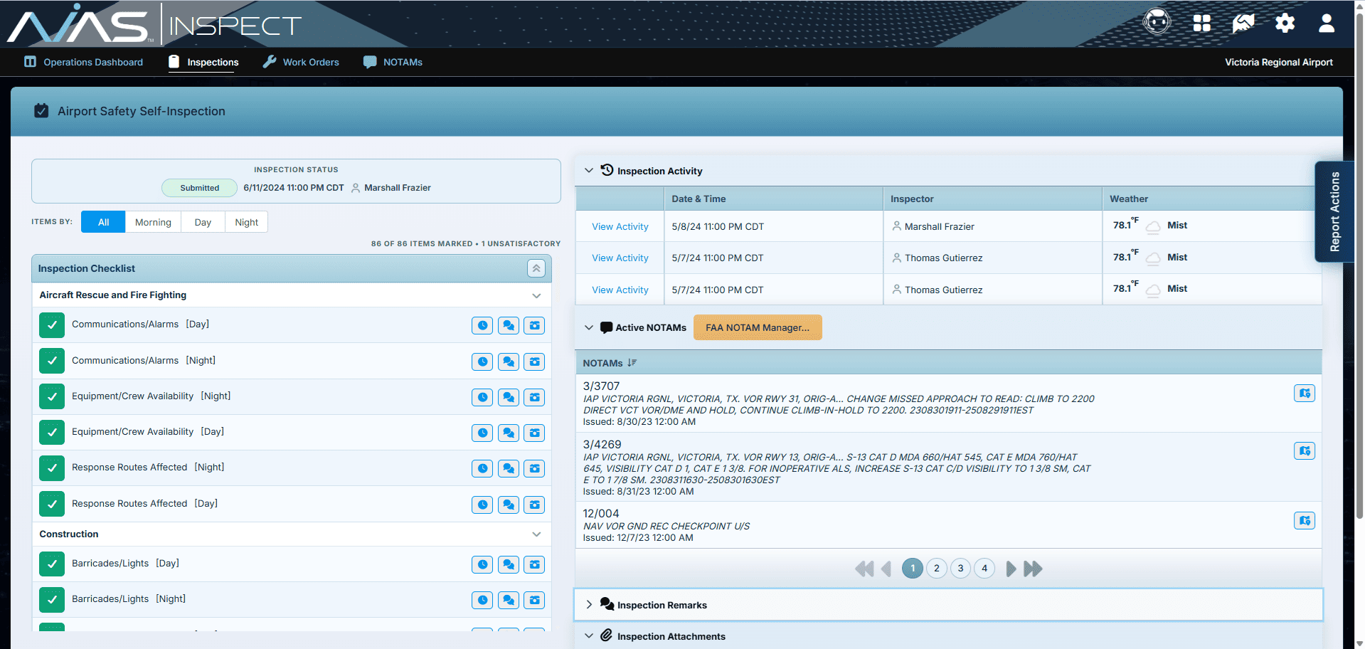 Complete Part 139 Inspections Online